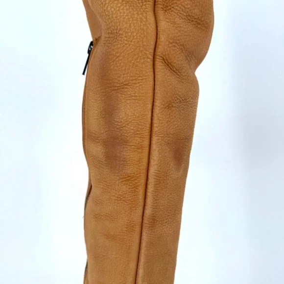 Freebird by Steven Denmark Leather Riding Style Boots Genuine Sheep Fur - Picture 7 of 17